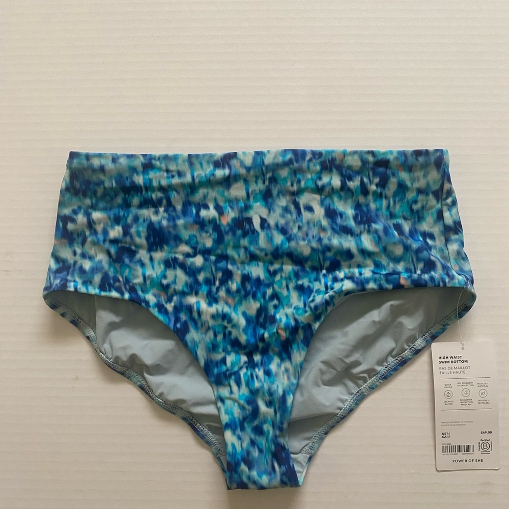 athleta high waist swim bottoms nwt size medium